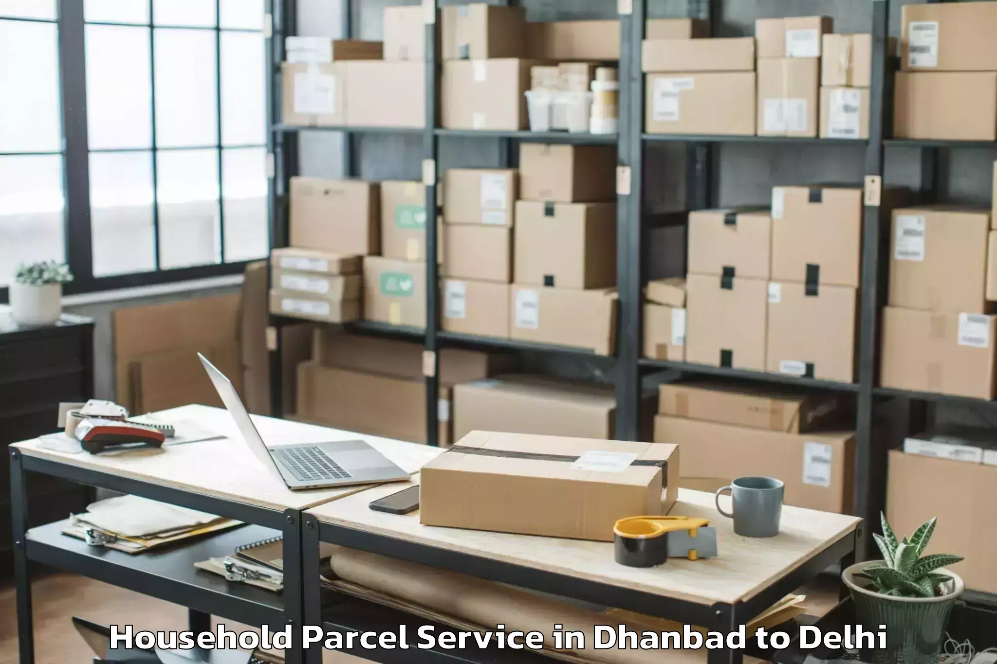 Efficient Dhanbad to Kalkaji Household Parcel